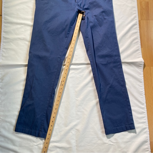 Lands End Slim Fit Navy Blue Trousers Size 38 Waist 33 inch Inseam - Picture 9 of 9